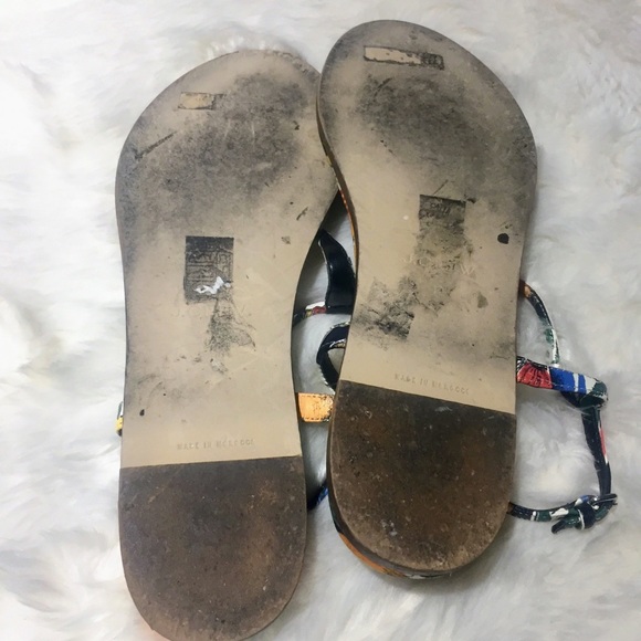 J. Crew T-strap sandals in postcard print 12 - Picture 7 of 8